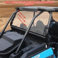 Polycarbonate Rear Windshield Back Window for Polaris RZR XP 1000/XP4 1000 2014-2023 - Image 4