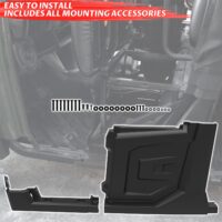 Black Left Hand Center Fender with Rocker for Polaris Ranger Crew 570 XP 570 Full-Size/Ranger Crew XP 900/Ranger Crew XP 1000/Ranger Crew Diesel 2014-2019 (Driver Side, Replace #5450352-070) - Image 4