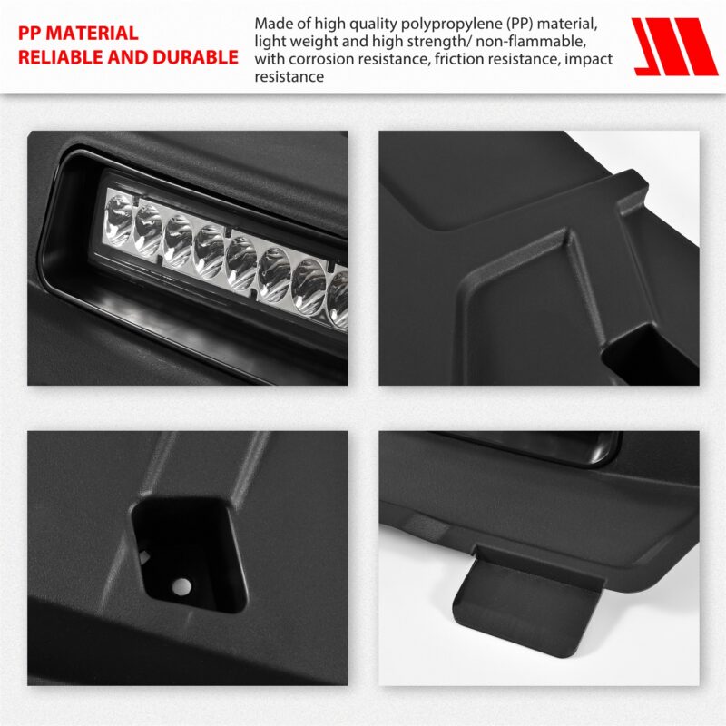 Sport Hood Scoop with LED Auxiliary Light Spotlight Kit for Polaris RZR XP 1000/ XP 4 1000 2024+ - Image 5