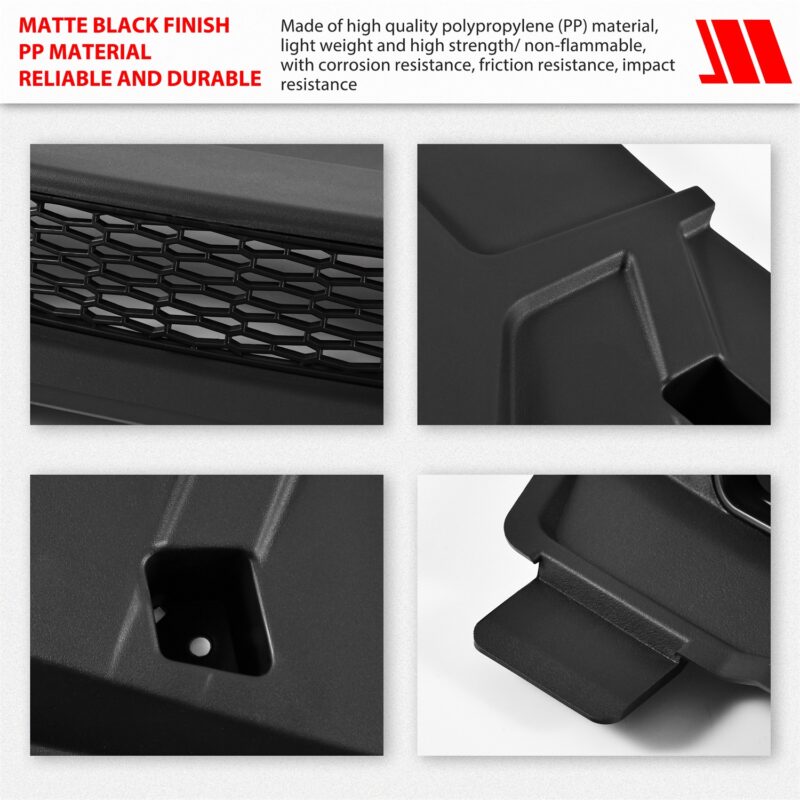 Black Sport Front Turbo Hood Scoop for Polaris RZR XP 1000/ XP 4 1000 2024 2025 - Image 5