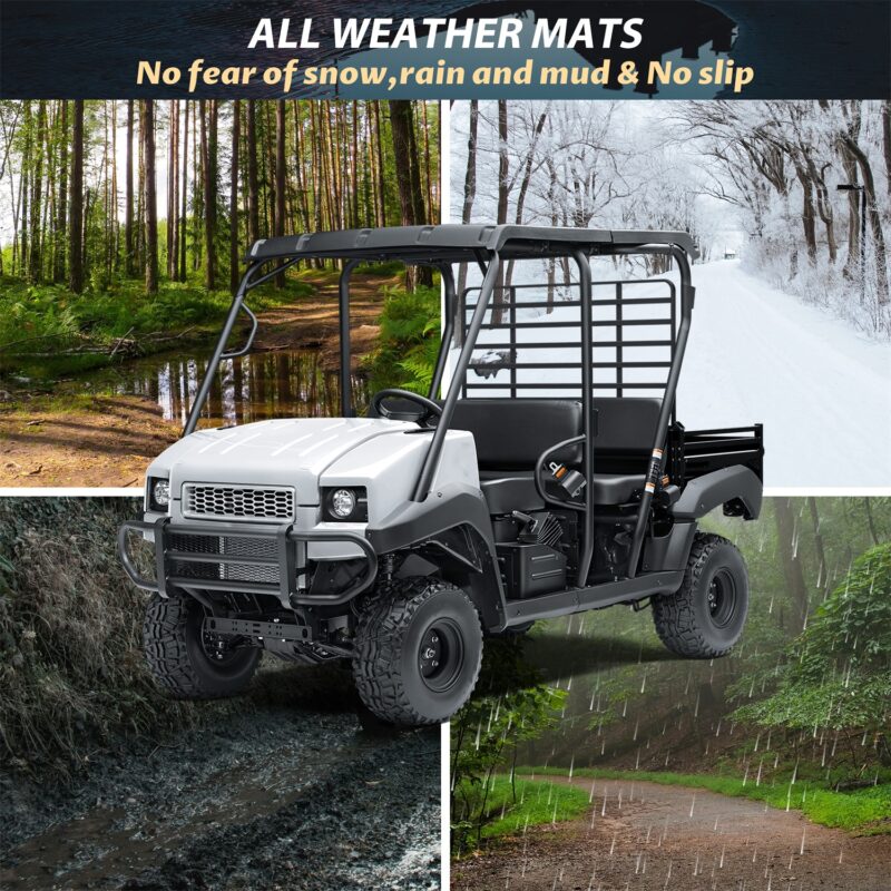 TPE Floor Mat for Kawasaki Mule 3010 4000 4010 2005-2025 (1PC, Replace #KAFT4-013) - Image 5