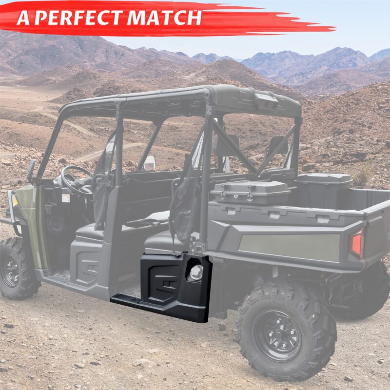 Black Rear Left Hand Fender With Rocker for Polaris Ranger Crew 570 XP 570 Full-Size/Ranger Crew XP 900/Ranger Crew XP 1000/Ranger CREW Diesel 2014-2019 (Rear Left Side, Replace #5450359-070) - Image 5