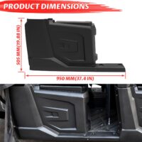 Black Rear Right Hand Fender With Rocker for Polaris Ranger Crew 570 XP 570 Full-Size/Ranger Crew XP 900/Ranger Crew XP 1000/Ranger CREW Diesel 2014-2019(Rear Right Side, Replace #5450360-070) - Image 6