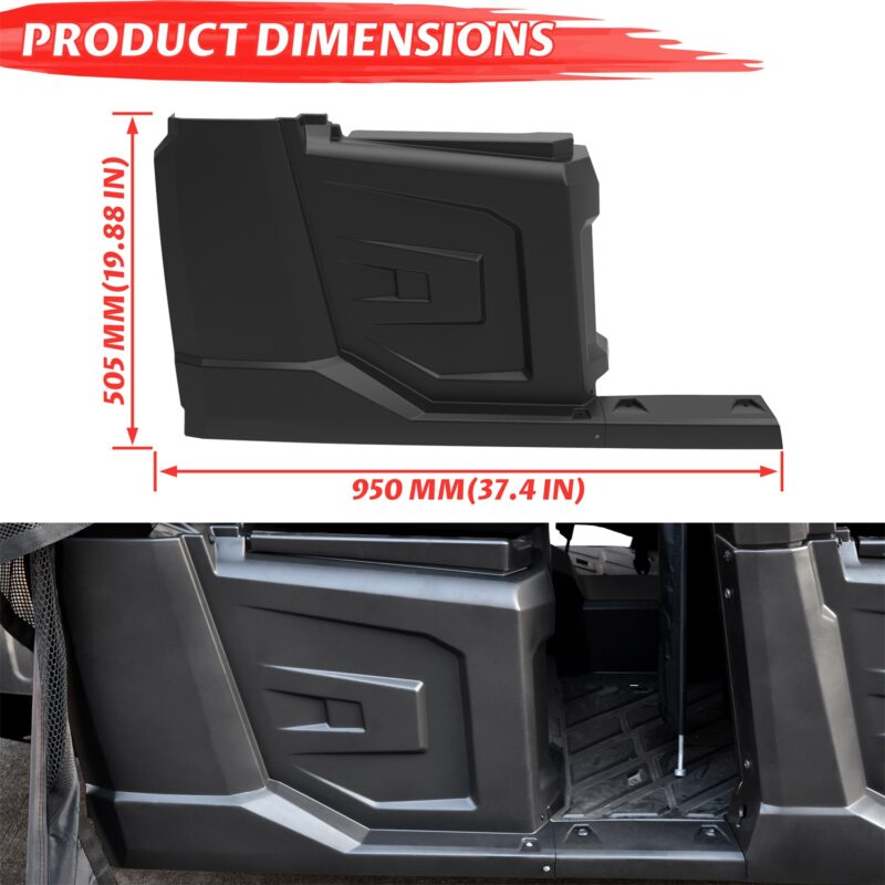 Black Rear Right Hand Fender With Rocker for Polaris Ranger Crew 570 XP 570 Full-Size/Ranger Crew XP 900/Ranger Crew XP 1000/Ranger CREW Diesel 2014-2019(Rear Right Side, Replace #5450360-070) - Image 6