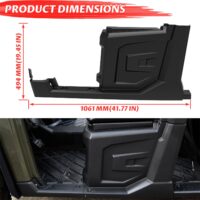 Black Left Hand Center Fender with Rocker for Polaris Ranger Crew 570 XP 570 Full-Size/Ranger Crew XP 900/Ranger Crew XP 1000/Ranger Crew Diesel 2014-2019 (Driver Side, Replace #5450352-070) - Image 6