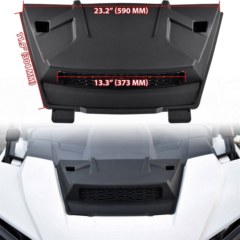 Black Sport Front Turbo Hood Scoop for Polaris RZR XP 1000/ XP 4 1000 2024 2025 - Image 7