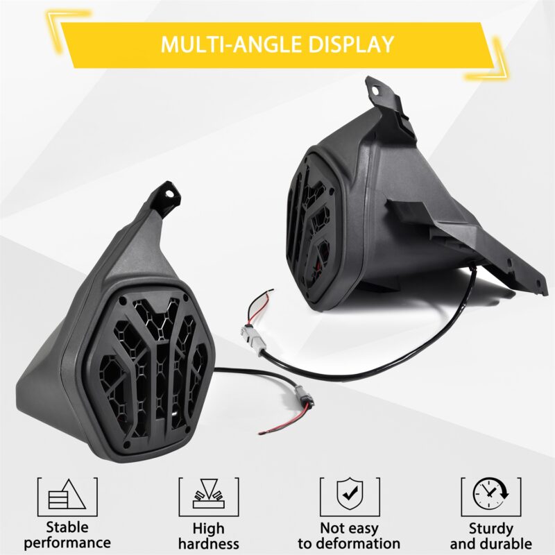 One Pair Support 6.5" Sport Rear Seat Speaker Enclosures for Can-Am Maverick R MAX X RS 2024+ - Image 7