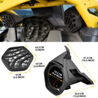 One Pair Support 6.5" Sport Rear Seat Speaker Enclosures for Can-Am Maverick R MAX X RS 2024+ - Image 8