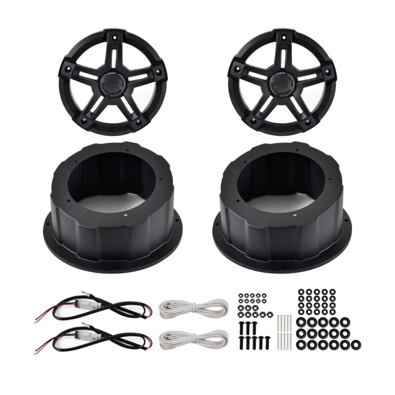 UTV One Pair Roof Speakers Pods for Can-Am/Polaris/Kawasaki/Honda/Yamaha Accessories - Image 9