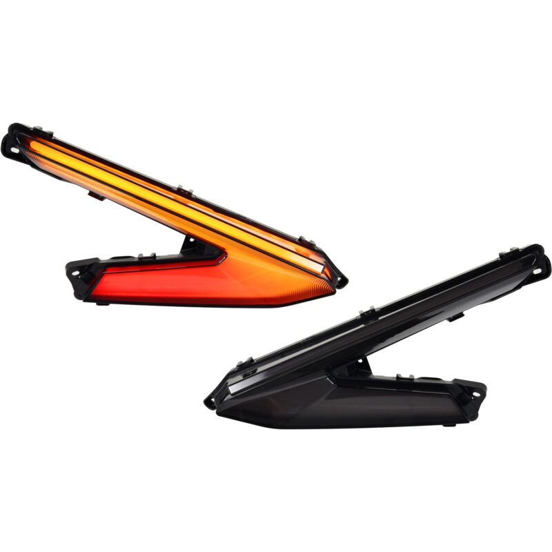 LED Turn Signal Tail Lights with Yellow Flashing Lights for Can-Am Maverick R MAX X RS 2024+ - Image 9