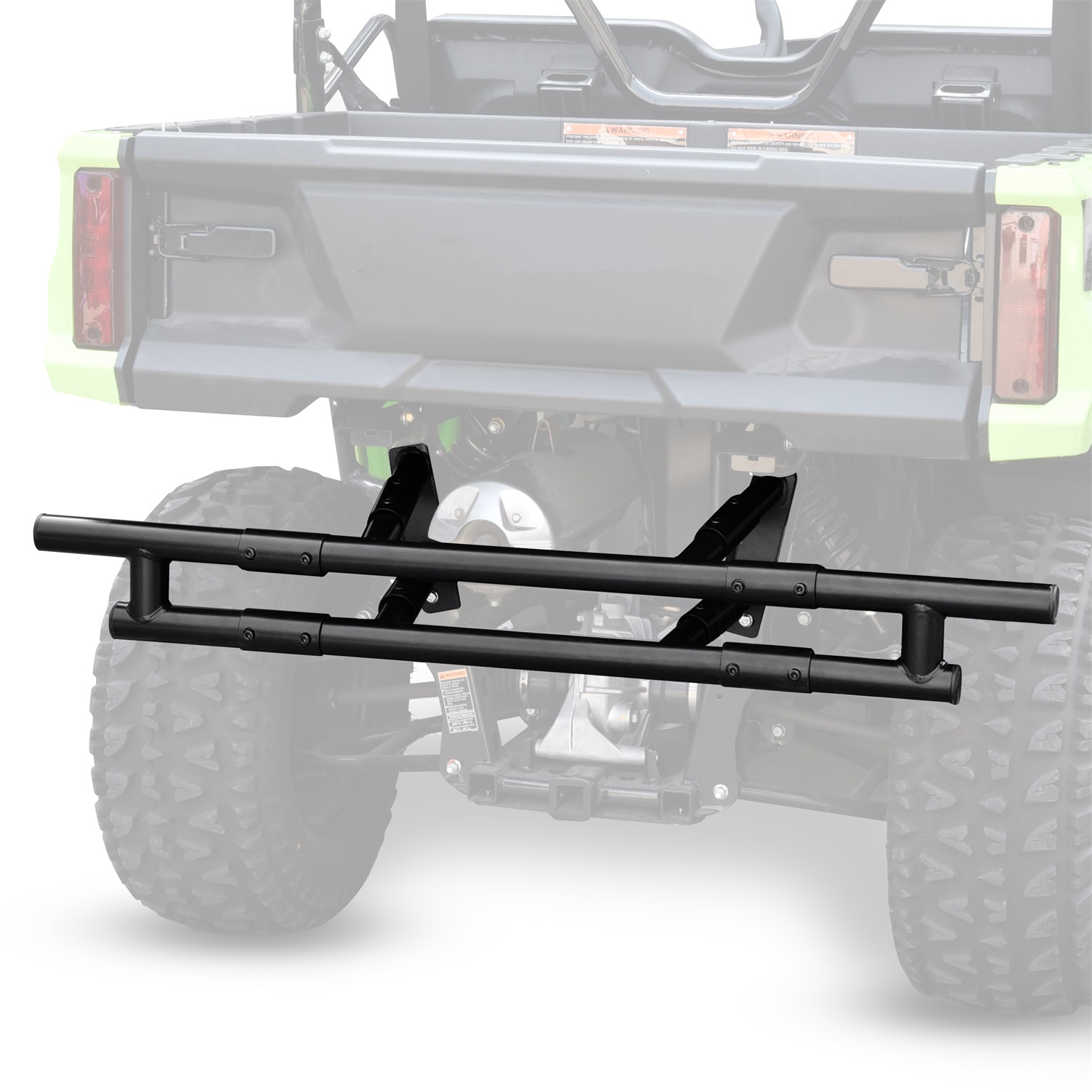 Rear Bumper for Honda Pioneer 520 2021-2025, Heavy Duty Double-Tube Rear Brush Guard Protector Bumper